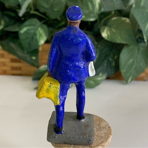 Antique Composition Figure J Hill Dining Car Attendant Toy Trico Figurine Japan - Picture 5 of 14